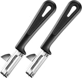 Westmark 29092270 Sparschäler Gallant, Pp/Tpe/Edelstahl, Schwarz / Rot, 16,5 x 3,7 x 2 cm Sparschäler Naty Shop Schonendes Set 2-teilig