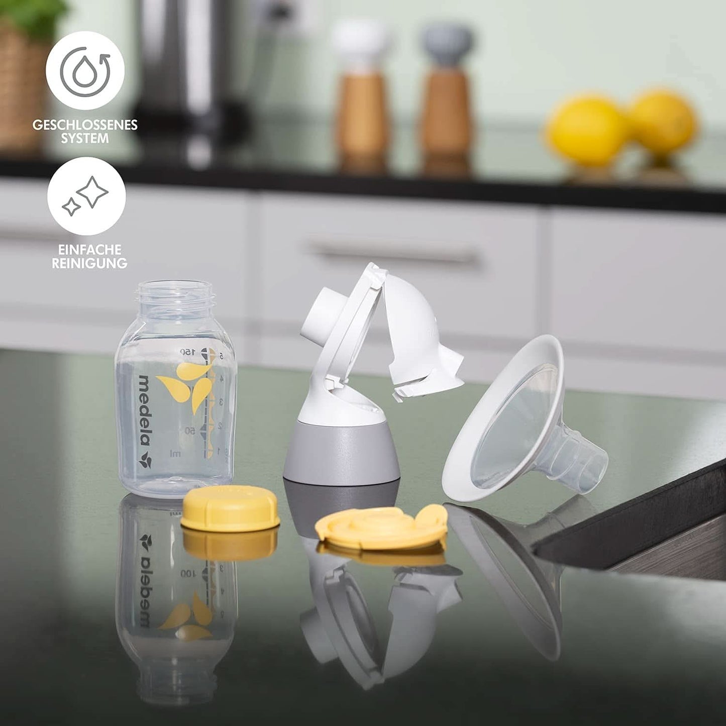 Elektrische Doppelpumpe Medela Swing Maxi – wiederaufladbar über USB Lebensmittel- und Stillzubehör Bebe Naty Shop