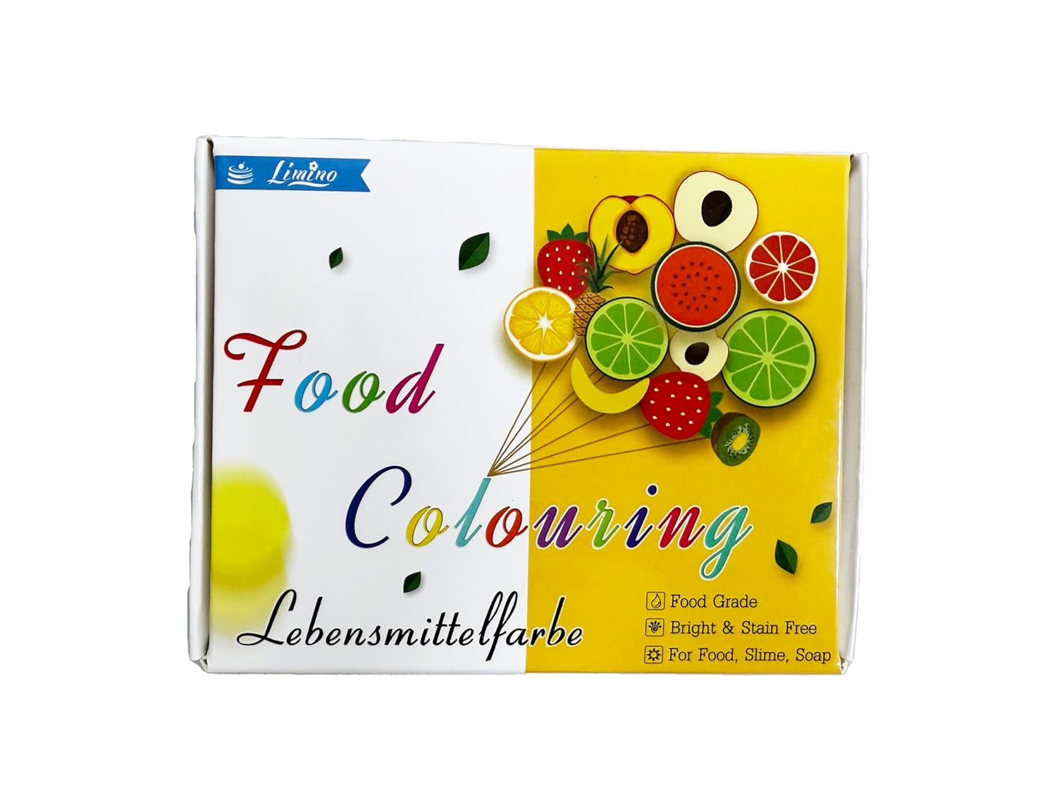 Lebensmittelfarbe in 12 Farben – flüssige Lebensmittelfarbe zum Backen von Kuchen, Keksen, Makronen, Fondant – lebendige Lebensmittelfarbe zum Dekorieren und Kochen, Airbrushen, DIY-Seifen – je 6 ml