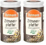Ostmann Gewürze - Zitronenpfeffer Gewürzzubereitung | Für Salatdressings, Saucen und Fischgerichte 40 g in der Streudose