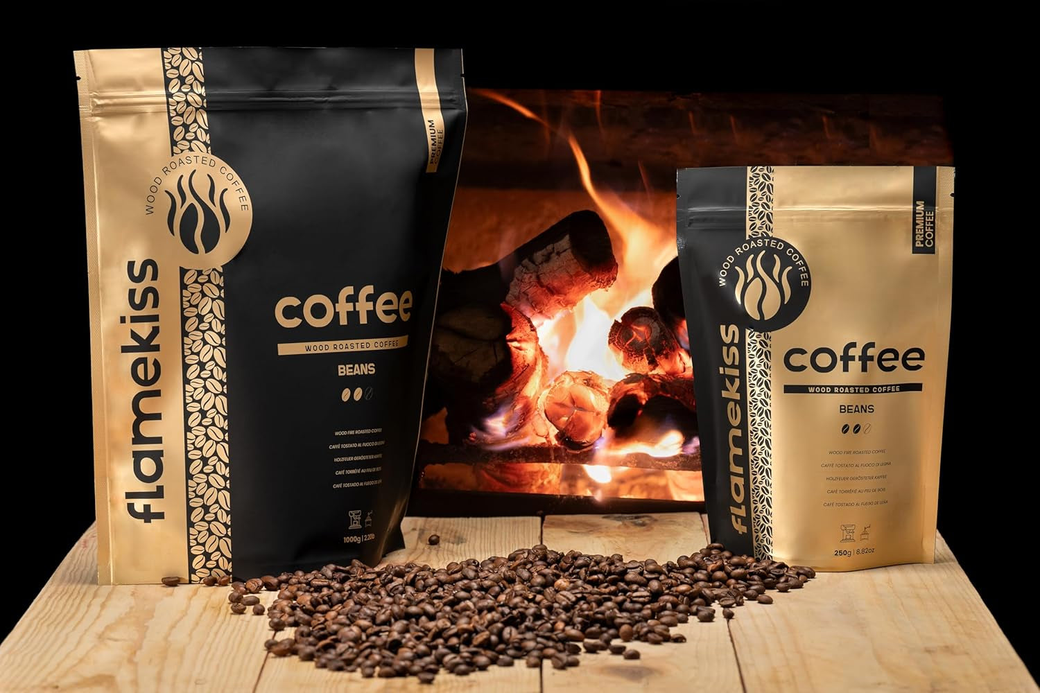 Kaffeebohnen 250g – Hochwertige Arabica- und Robusta-Espressobohnen, handgeröstet in Holz, für den vollen und aromatischen Geschmack von Kaffeebohnen