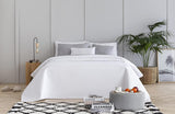 Todocama Fine Boutique Tagesdecke mit Rautenmuster Frühling Sommer Herbst Winter 100 % extra weiche Mikrofaser Multifunktionale Tagesdecke 105–200 x 260 cm Beige Betten und Decken Besuche den Todocama-Store Weiße Cama 80/90 – 180 x 260 cm