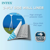Intex 28271NP – Rechteckiger oberirdischer Pool mit Rahmen, 2282 l, Stahl und PVC, blau, 260 x 160 x 65 cm