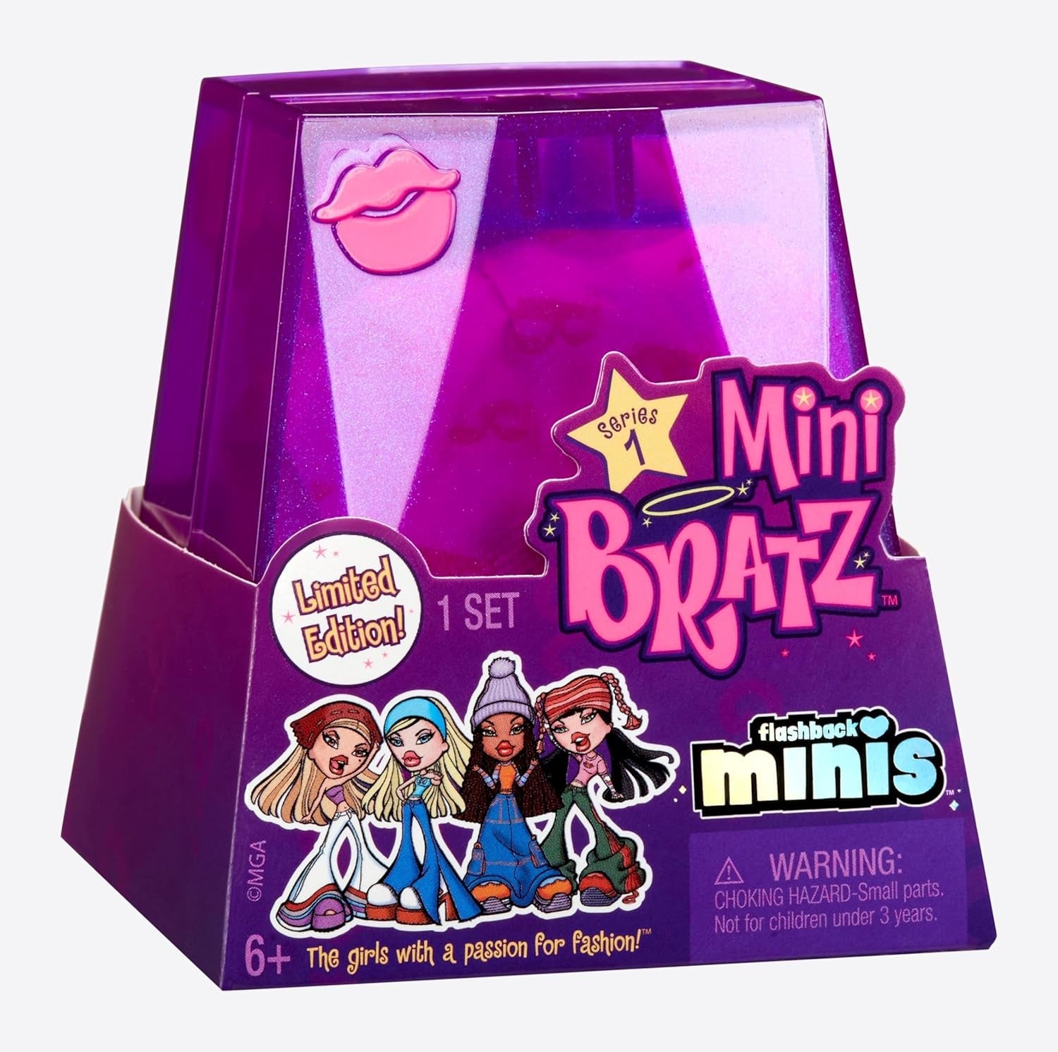 Bratz Miniverse MGA's Y2K Nostalgia Flashback Minis Puppen in limitierter Auflage – ÜBERRASCHUNGSPACK – 2 Bratz Minipuppen und Vitrine – tolles Geschenk für Kinder und Sammler ab 6 Jahren