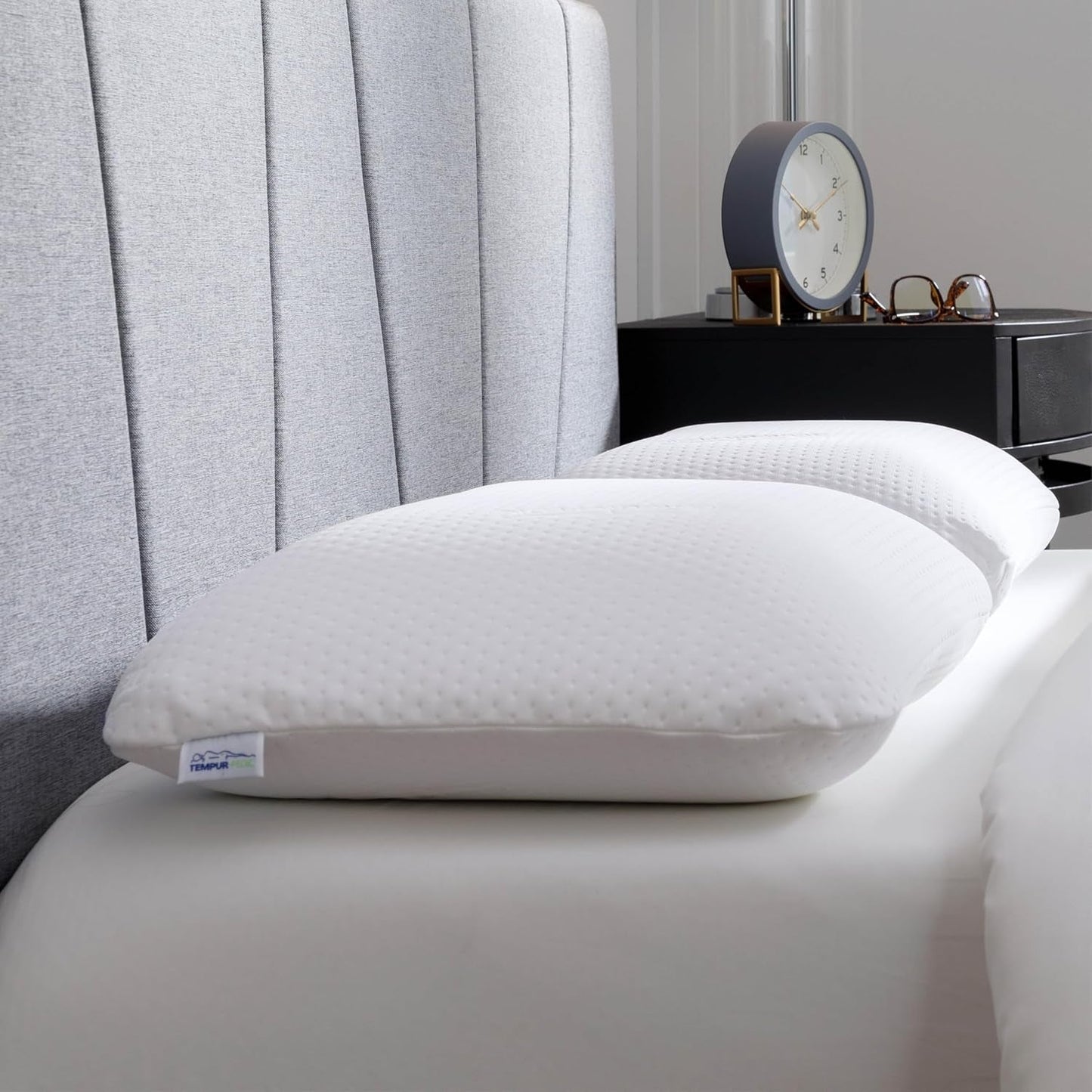 TEMPUR-PEDIC Symphony-Kissen aus Memory-Schaum, luxuriös, weich, Standard, weiß. Standardkissen Naty Shop 2018