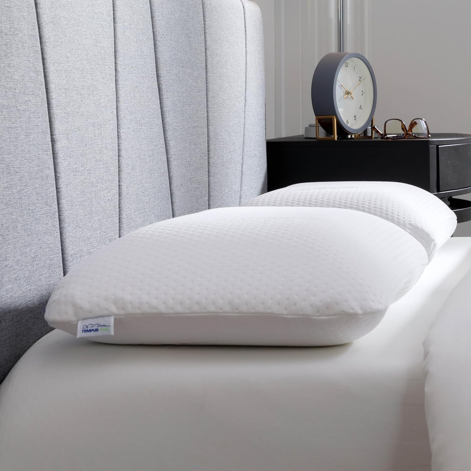 TEMPUR-PEDIC Symphony-Kissen aus Memory-Schaum, luxuriös, weich, Standard, weiß. Standardkissen Naty Shop 2018