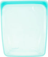Stasher Bag Wiederverwendbarer Lebensmittelbeutel aus Premium-Silikon, halbe Gallone, blau, langlebig, ofen-, spülmaschinen- und gefriergeeignet, umweltfreundliche Lunchtasche, Lebensmittelzubereitung, 1893 ml, Aufbewahrungsboxen für Lebensmittel, Naty Shop Aqua