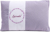 Gözze – Duftendes Kräuterkissen, Füllung aus 200 g Kräutermischung, Bezug aus 100 % Baumwolle, 30 x 20 cm – Plaid Green Naty Shop Standardkissen Purple Dots