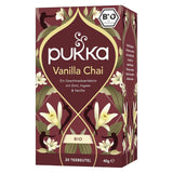 Pukka | Mischung aus aromatisierten Bio-Tees „Vanilla Chai“ | Zimt, Ingwer und Vanille | Tee zum Genuss mit natürlicher Süße | 1 Stück | 20 Teebeutel