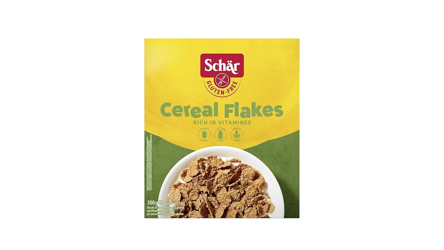 Glutenfreie Getreideflocken 300 Gramm, 8er Pack Cereale Naty Shop