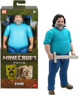Mattel Minecraft Story-Set mit 4 Actionfiguren und 3 Zubehörteilen Encounters In The Overworld Set Minecraft-Filminspiriertes Sammelspielzeug JFR70 Actionfiguren Naty Shop Steve