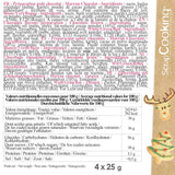 Scrapcooking – Set mit 4 weihnachtlichen Schokoladen-Buntstiften – Braun, Weiß, Grün und Rot – Essbare Farbe – Lebensmittelfarbe zum Schreiben – Schreiben und Zeichnen auf Desserts, Kuchen und Keksen – 7060