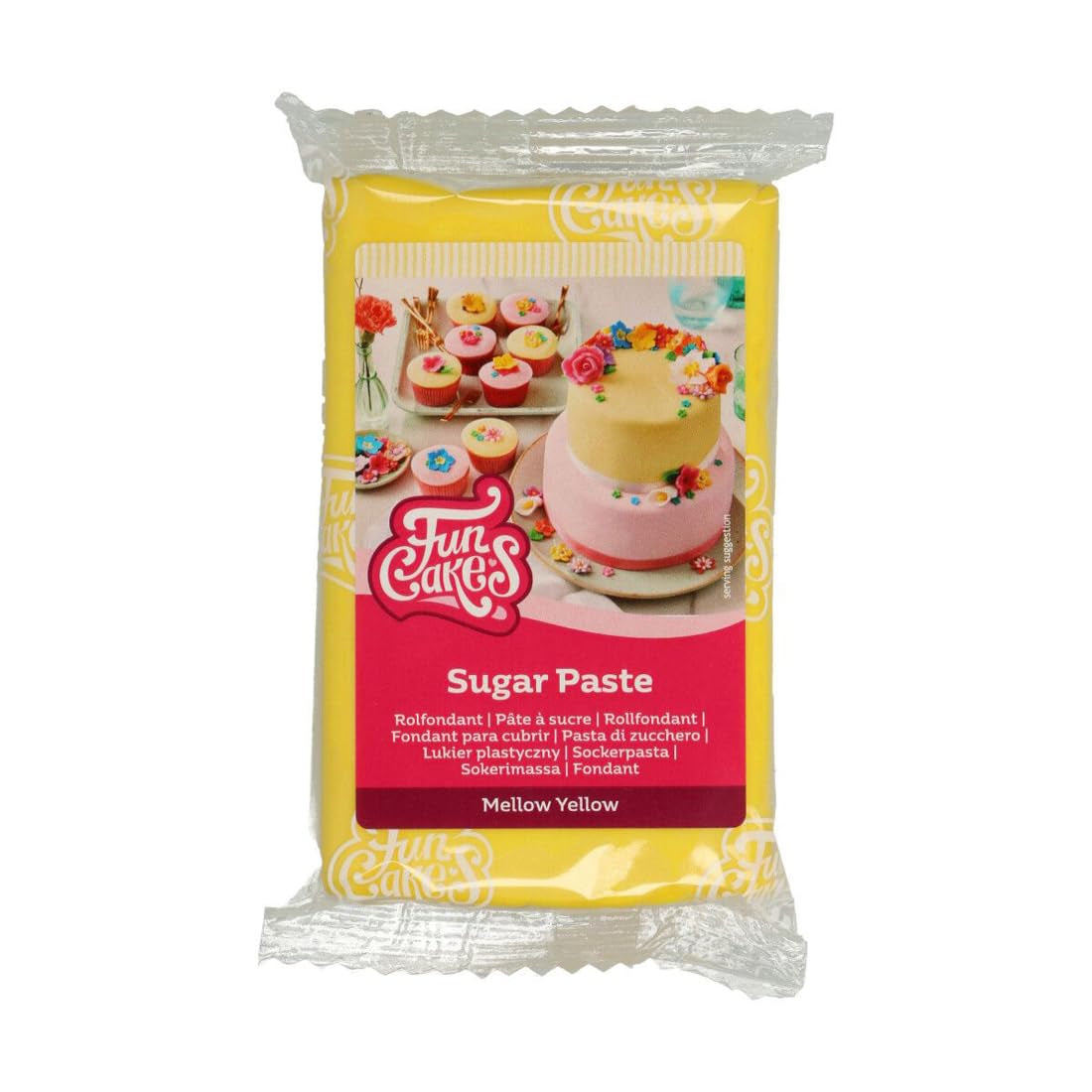 Gelbe Zuckerpaste Funcakes, 250 g
