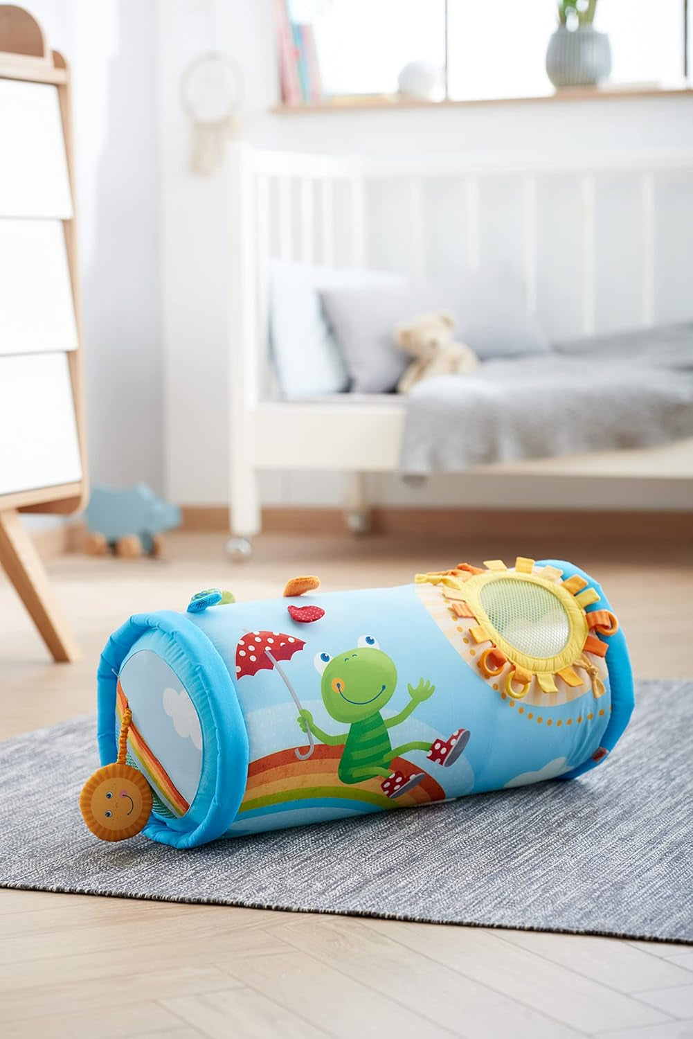 Spielzeug für Kleinkinder HABA Krabbelrolle Regenbogenwelt Toys Bebe Naty Shop