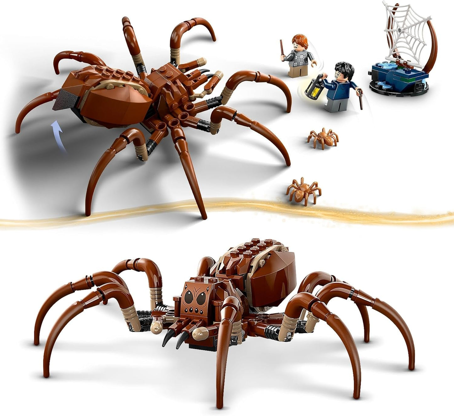 LEGO Harry Potter Aragog im Verbotenen Wald, Spinnen-Fantasy-Spielset, Fabelwesen, 2 Minifiguren, magisches Geschenk für Jungen, Mädchen und Fans ab 7 Jahren 76434 Bausets Besuchen Sie den LEGO-Store