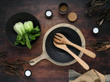 Creatable, 30007, Soft-Touch-Serie, 2-teiliges Geschirrset, Steinzeug-Salatset, spülmaschinen- und mikrowellengeeignet, hergestellt in Portugal