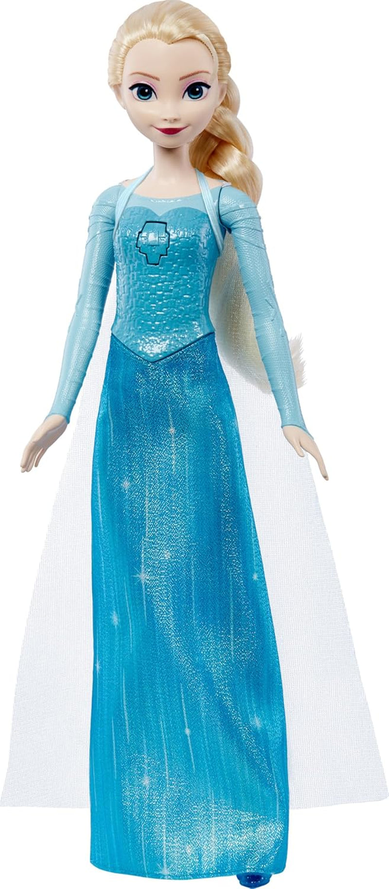 Mattel Disney Frozen Toys Elsa singende Puppe im ikonischen Outfit singt „Let It Go“ aus dem Disney-Film „Die Eiskönigin“ für Kinder