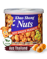 Khao Shong Gebratene grüne Erbsen mit Wasabi, knusprige Erbsen in würzigem Teig, eine fettarme Alternative zu Nüssen, mittelscharf, 1 140-g-Dose | 140 g (1 Packung)
