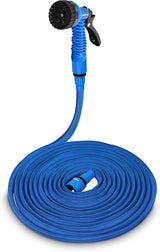 Goodyear – 30 m flexibler, verdrehungsfreier und leichter 3-lagiger Gartenschlauch aus Latex und hochdichtem Textil, ½"- und ¾"-Schnellkupplungen + 7-Funktions-Spritzpistole