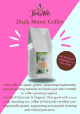 Espresso-Kaffeebohnenmischung, 1 kg, mittlere Röstung, Fairtrade-Bio-Schattenanbau, vogelfreundlich, ganze Bohne, 1 kg Nettogewicht