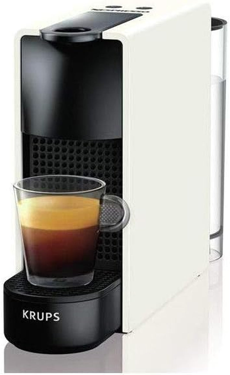 Krups Nespresso Essenza Mini Pure White Espressomaschine, Kaffeekapsel, Espresso-Stil, kompakter Espresso Barista YY2912FD
