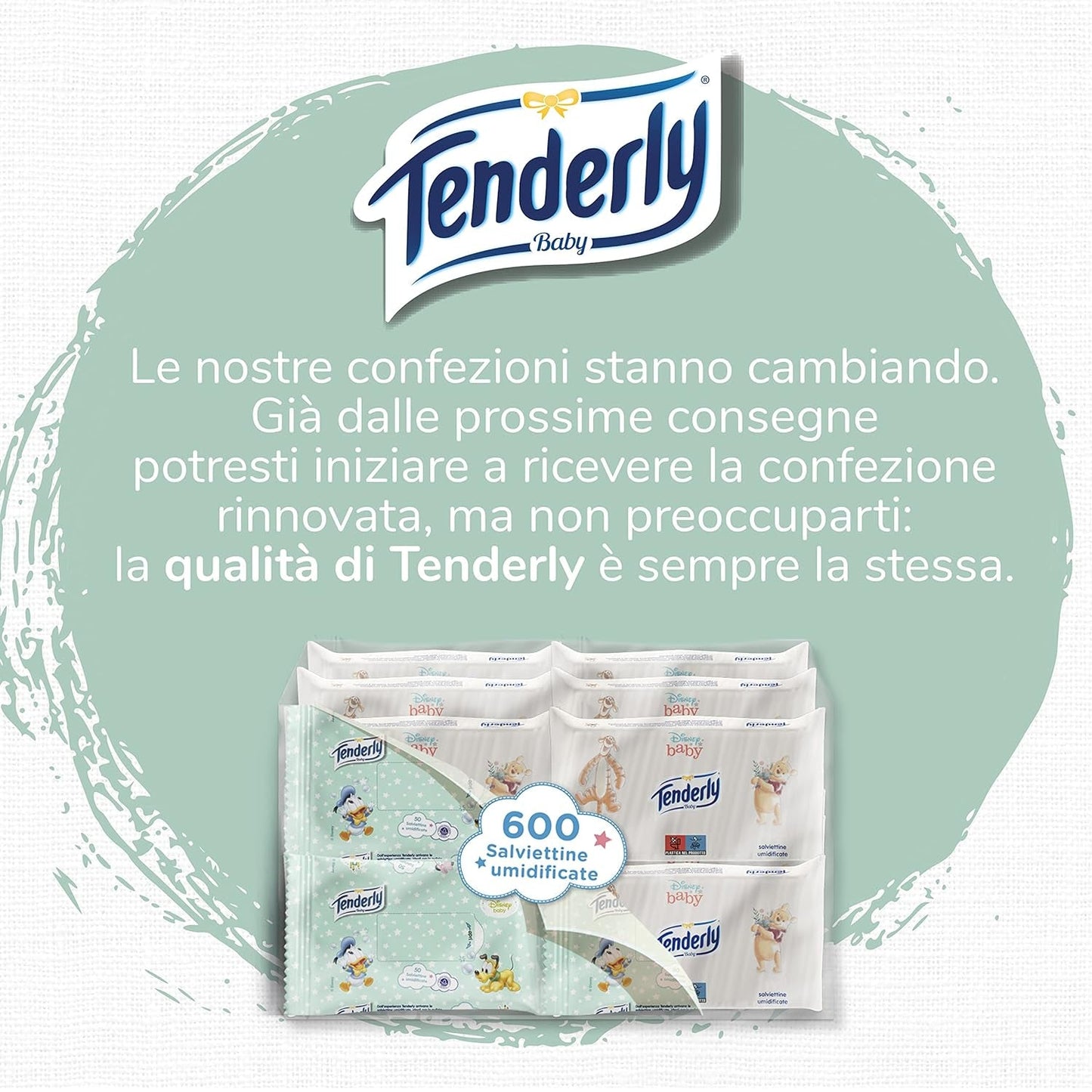 Baby Disney Feuchttücher, 50 weiche Tücher, ideal für die tägliche Reinigung des Babys, mit Disney-Figuren, hergestellt in Italien, dermatologisch getestet