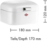 Wesco 235 001 Mini Grandy Brotkorb 17 x 18 x 12 cm (L/B/H) rosa, Edelstahl Frischhalteboxen Naty Shop