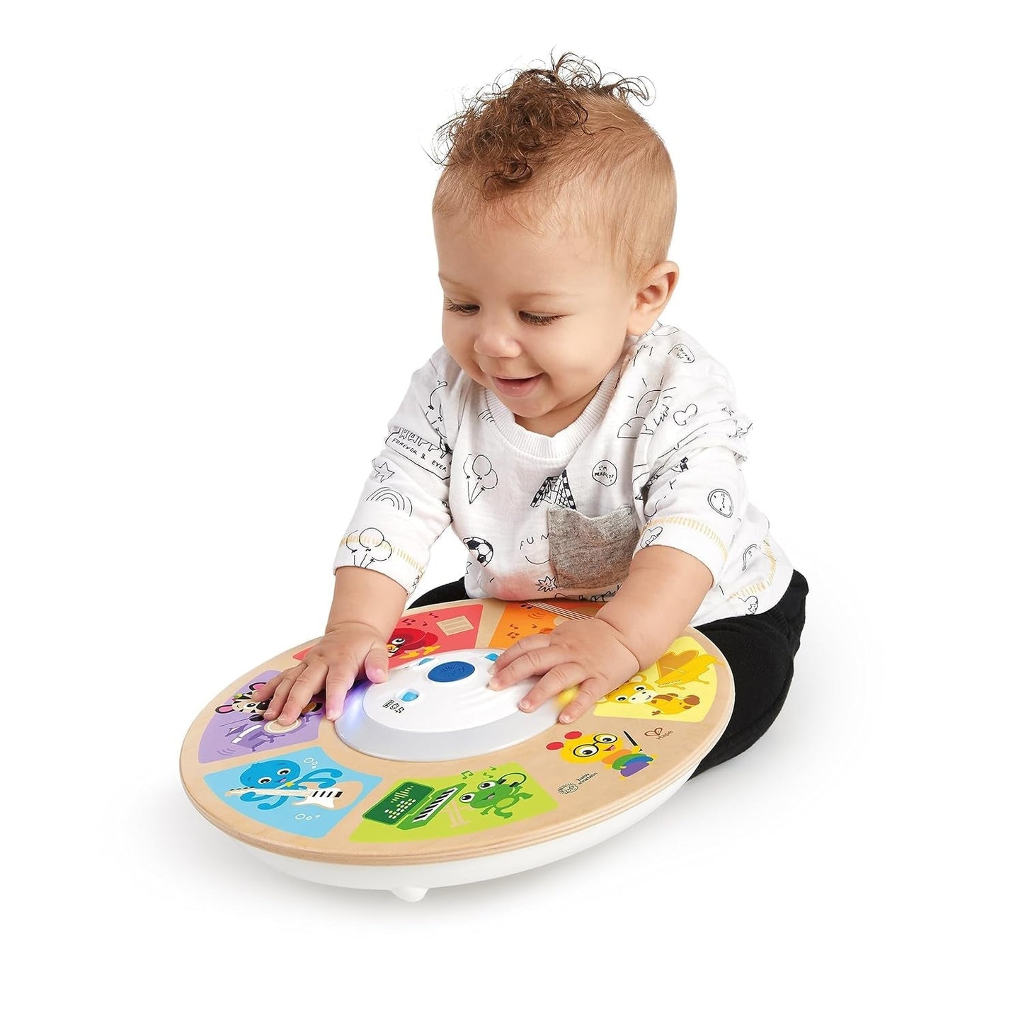 Baby Einstein, Hape, Cal's Smart Sounds Symphony Magic Touch elektronisches Aktivitätsspielzeug aus Holz in 3 Sprachen (Englisch, Französisch und Spanisch), 3 Modi, ab 6 Monaten Babyspielzeug Naty Shop