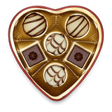 Lindt Schokolade von Herzen | 30 g | 6 Pralinen in Marc de Champagne, Coeur à l'Orange, knuspriger Milchschokolade, Orangen-Marzipan in einer wunderschönen herzförmigen Schachtel | Geschenk aus Schokolade | Schokoladengeschenk