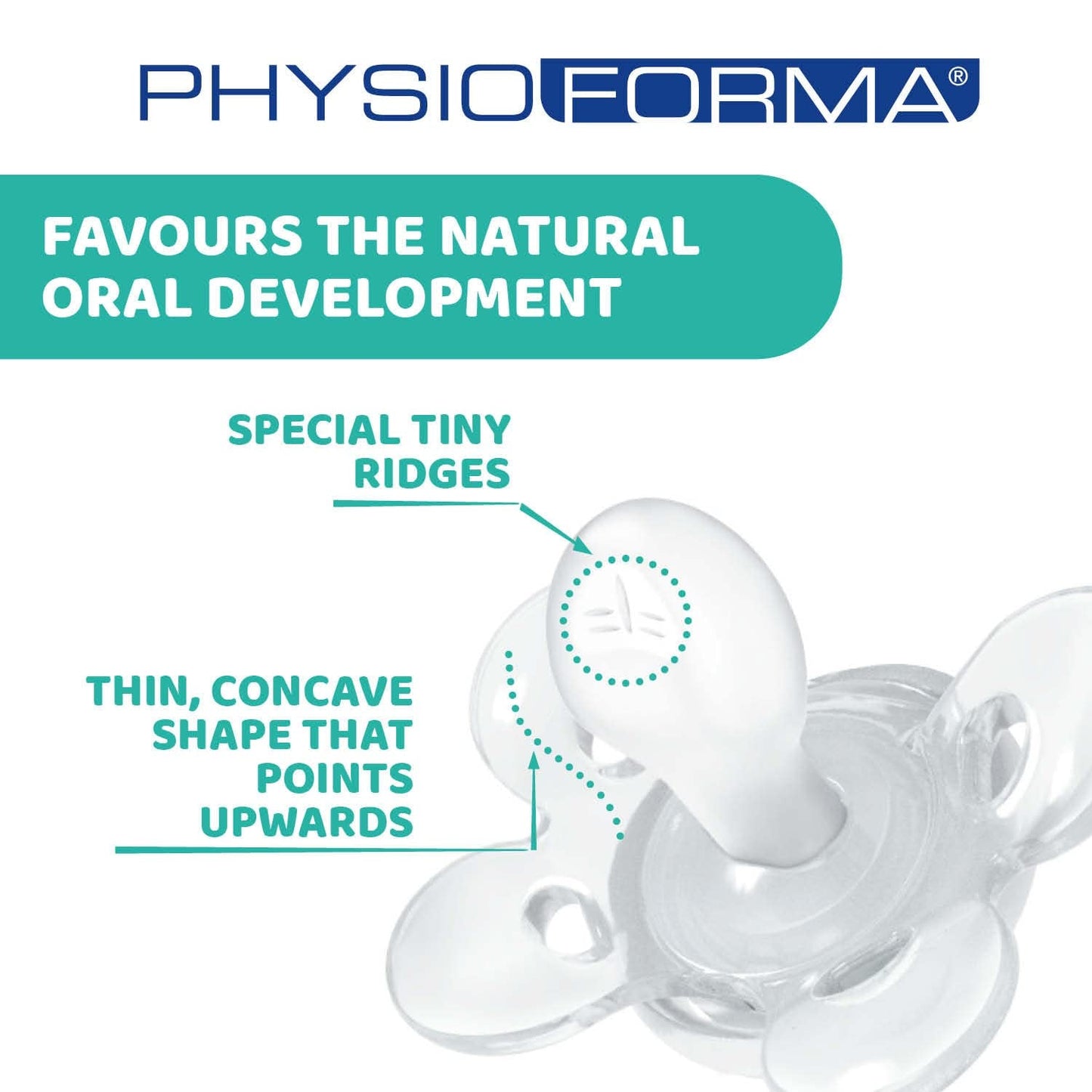 Chicco PhysioForma Comfort Schnuller 6-16 Monate, 1 Stück, Schnuller mit Silikonsauger, unterstützt die physiologische Atmung und fördert die korrekte orale Entwicklung, blau