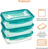 Amazon Basics Gefrierbehälter im Set, mit Deckel, auslaufsicher, stapelbar, Kühlschrank/Gefrierschrank, BPA-frei, Kunststoff, mikrowellen- und spülmaschinenfest, 3 x 1,2 l, transparente Frischhalteboxen von Naty Shop