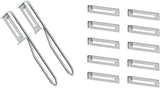 Fackelmann Universalschäler, Edelstahlklingenschäler Naty Shop Sparschäler-Set 2-teilig (inkl. 10 Ersatzklingen)