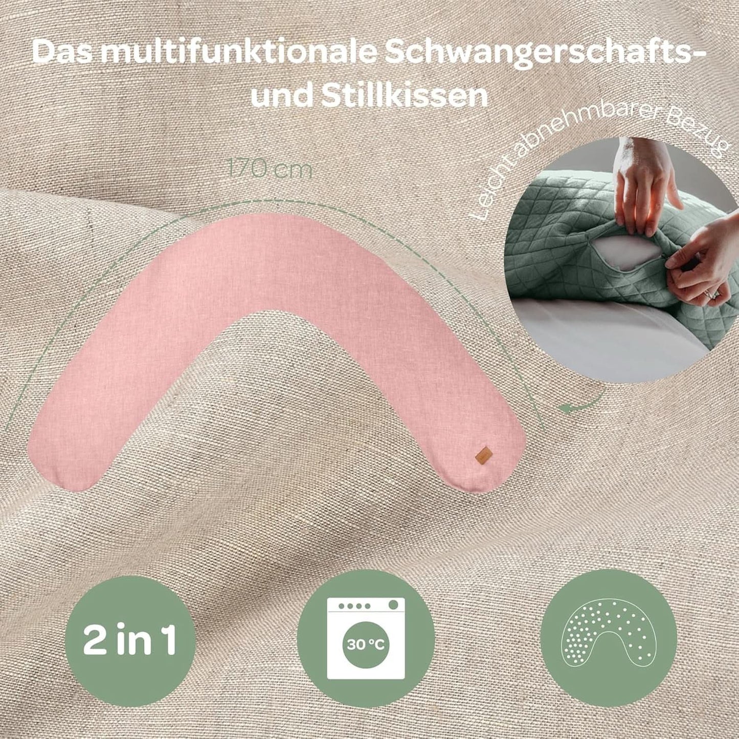 BÉABA, Big Flopsy, Multifunktionskissen zum Stillen Zubehör Essen und Stillen Bebe Naty Shop