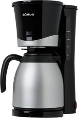 Bomann® Kaffeemaschine mit Thermoskanne | für 8-10 Tassen Kaffee | ohne Temperaturverlust | Kaffeemaschine mit Filter | 1 Liter | Espresso | Filterkaffeemaschine mit Thermoskanne | KA 168 schwarz