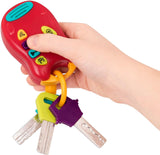 Battat Spielzeugschlüssel Babyspielzeug – Bunter Autoschlüssel-Schlüsselanhänger mit Licht und Geräuschen für Kinder ab 10 Monaten Bebe Toys Naty Shop