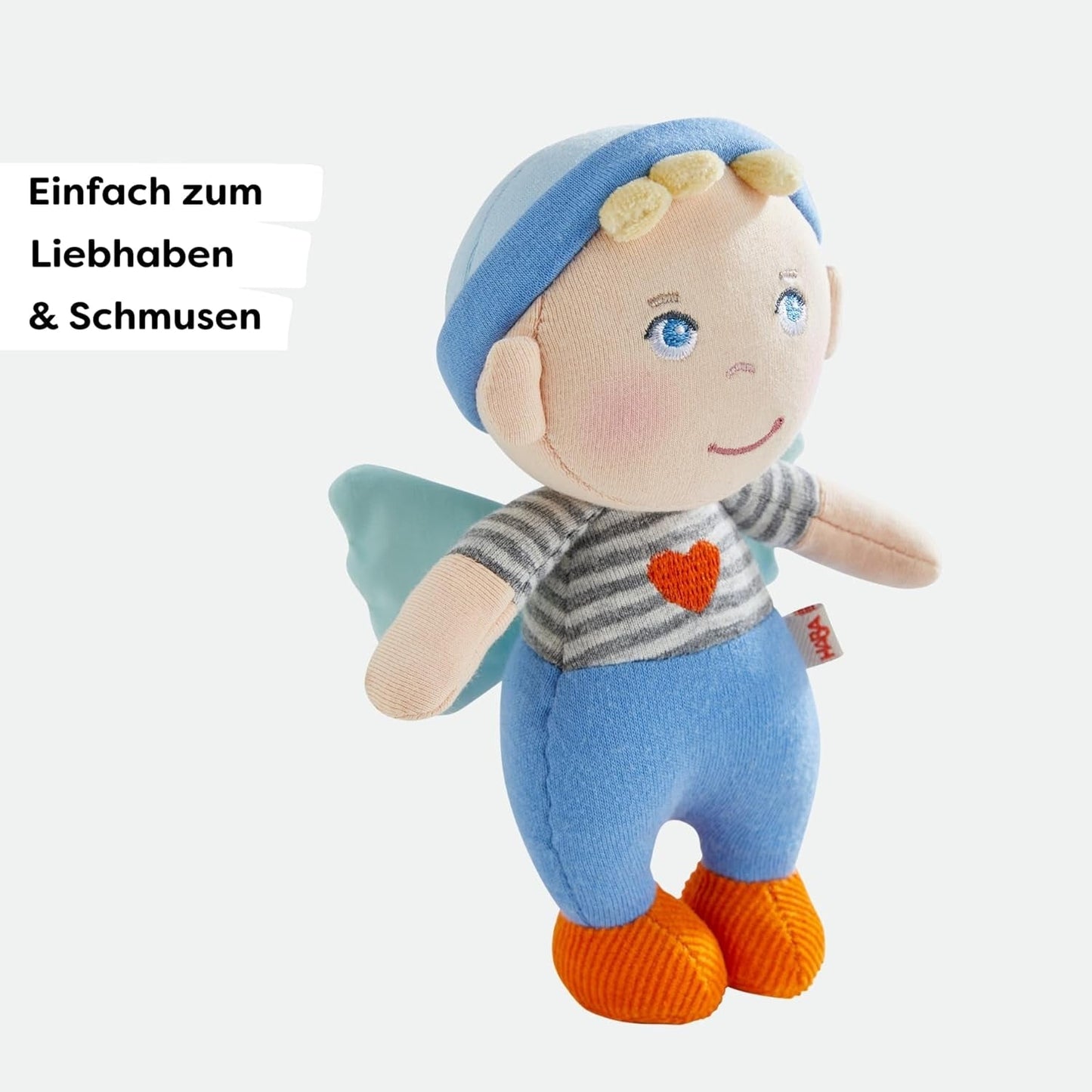 HABA Schutzengel-Matten – Plüsch-Textilpuppe (15 cm), ideales Willkommensgeschenk für Babys und Kleinkinder – waschbar bei 30 °C – 2011869001 Puppen Naty Shop
