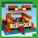 LEGO Minecraft Das Froschhaus, Spielzeughaus mit Figuren wie Zombie, Schleim und Ertrinkender, plus Zubehör wie Spielzeugboot und Werkbank, Geschenk für Jungen und Mädchen ab 8 Jahren 21256 Bausets Besuchen Sie den LEGO-Store