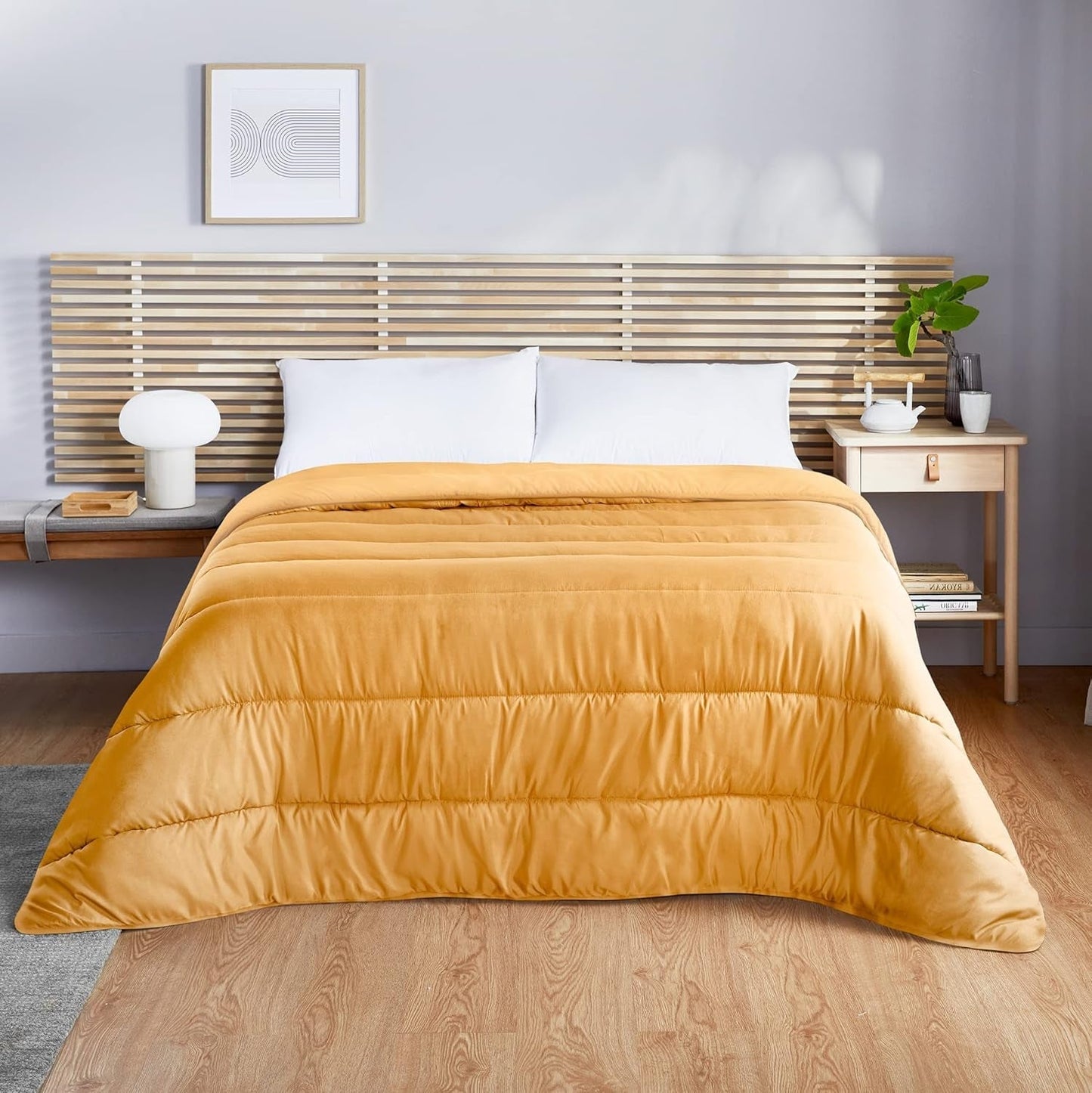 Pikolin Home - Wendedecke 300 G - Zweifarbige nordische Füllung - Für Bett 90 - bequem, warm, atmungsaktiv, Malve, 150 x 220 cm Steppdecken und Steppdecken Naty Shop