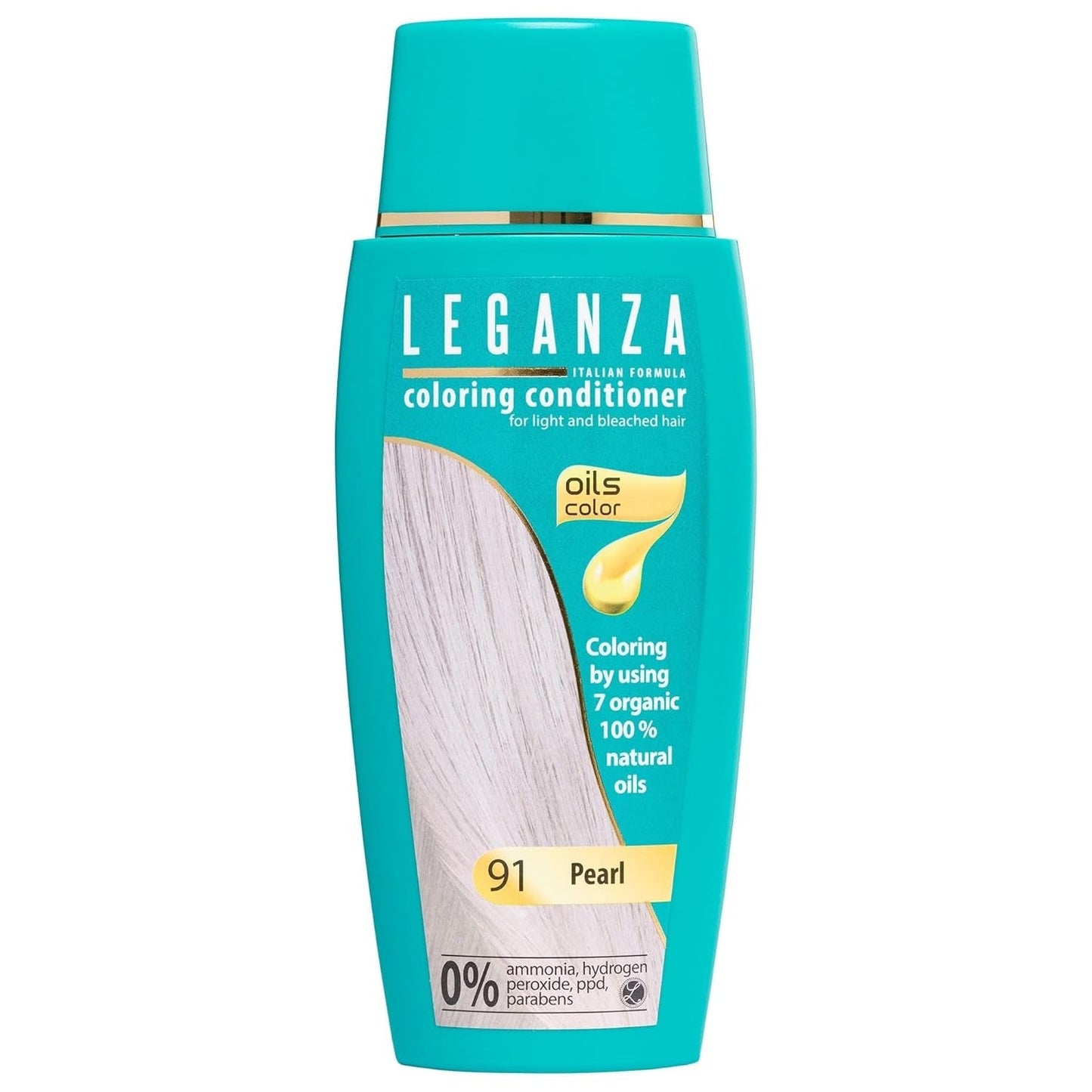 Leganza Natural Balm Haarfärbemittel Farbe 71 Café Latte | Haarfärbemittel ohne Ammoniak | Angereichert mit 7 natürlichen Ölen | 150 ml Naty Shop 91 Perl Haarfärbemittel