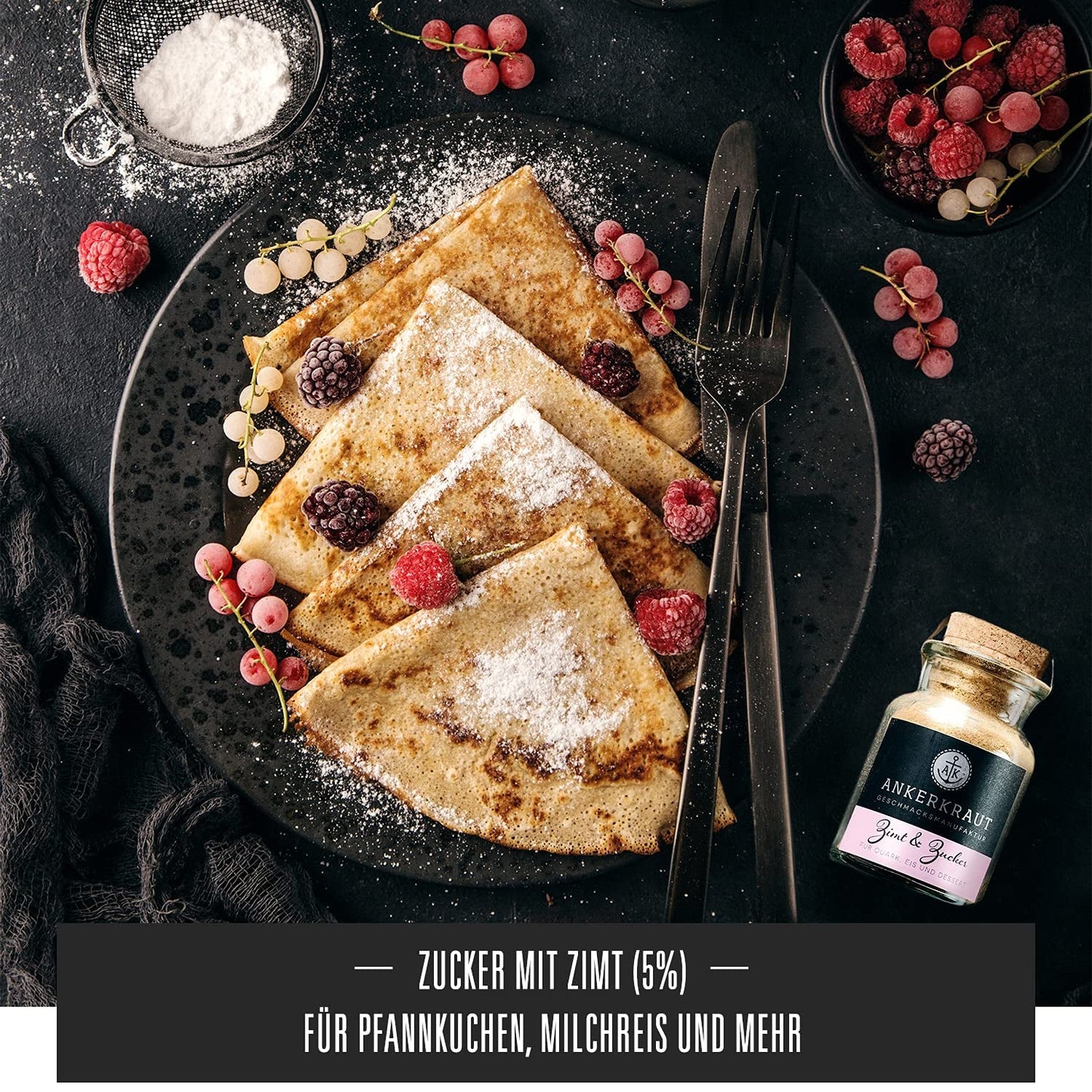 Ankerkraut Zimt & Zucker, 100g im Korkglas