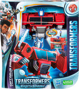Transformers Earthspark Spin Changer Optimus Prime Figur (20 cm) mit Robby Malto Figur (5 cm) von 6 Action Figures Naty Shop