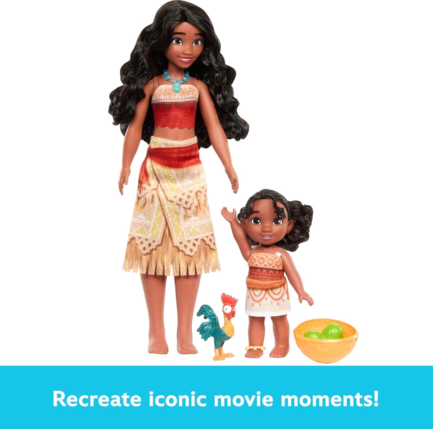Mattel Disney Moana JBT41 Simea Modepuppe mit Knöchelzubehör, 5 beweglichen Gelenken und abnehmbarem Outfit, vom Film inspiriertes Spielzeug JBT41
