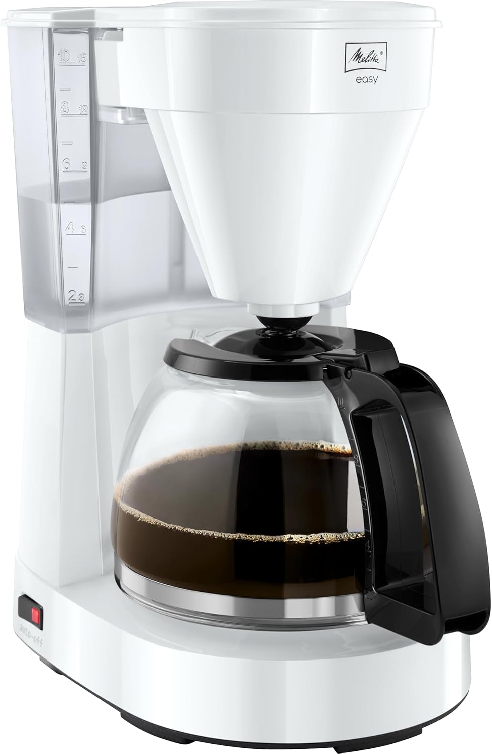 Melitta Easy – Espressomaschine mit Filter und Glaskaraffe, für bis zu 10 Tassen Kaffee, schwarz