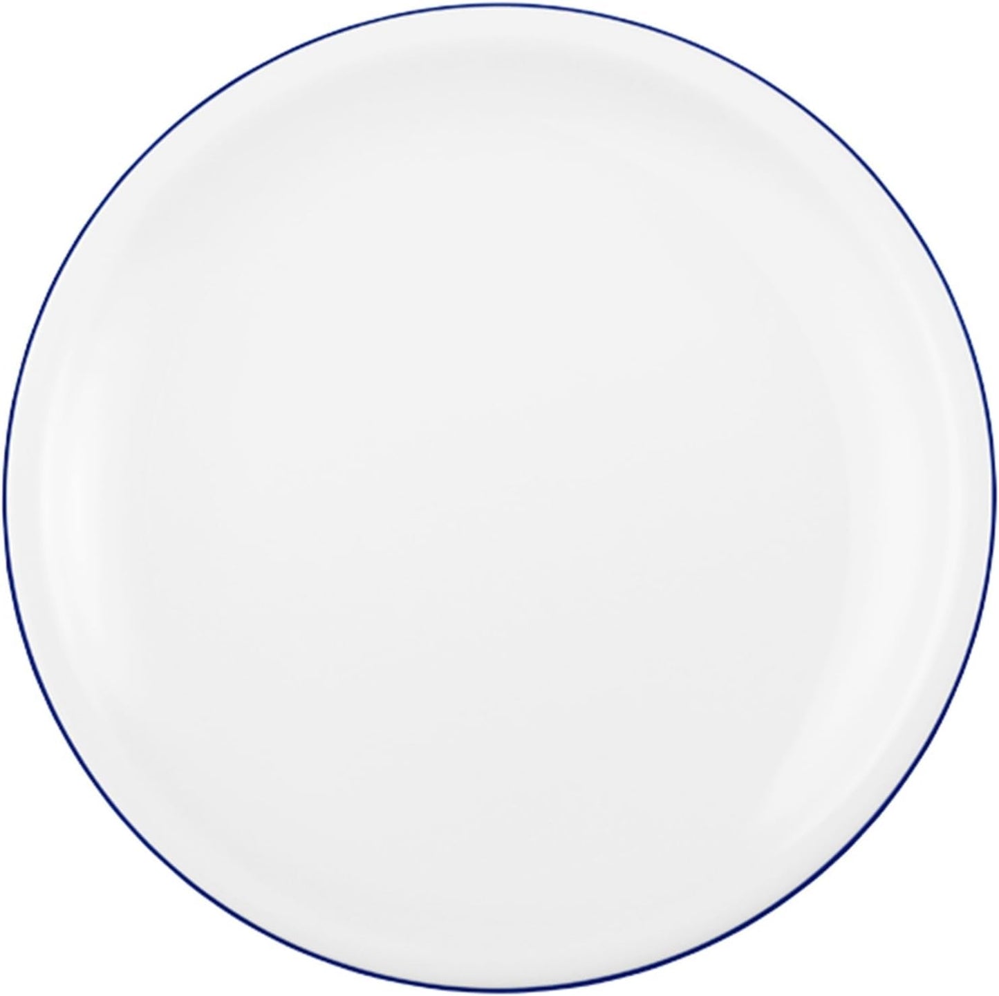 Seltmann Weiden 18-teiliges Kaffeeservice | Kompaktserie, blauer Rand | Das Set beinhaltet 6 Frühstücksteller, 6 Kaffeetassen und 6 Untertassen, blau