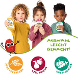 FRECHE FREUNDE Pfirsich-Apfel-Bananen-Hafer Bio-Fruchtpüree mit Müsli im Quetschbeutel für Babys ab 6 Monaten, vegan, 6er-Pack (6 x 100 g)