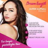 L'Oréal Paris Elvital Anti Spliss Haarmaske für langes, strapaziertes Haar, Intensive Ausspülbehandlung, Mit pflanzlichen Vitaminen und Rizinusöl, Dream Length Super Build-up Mask, 1 x 300 ml Naty Shop Haarmaske