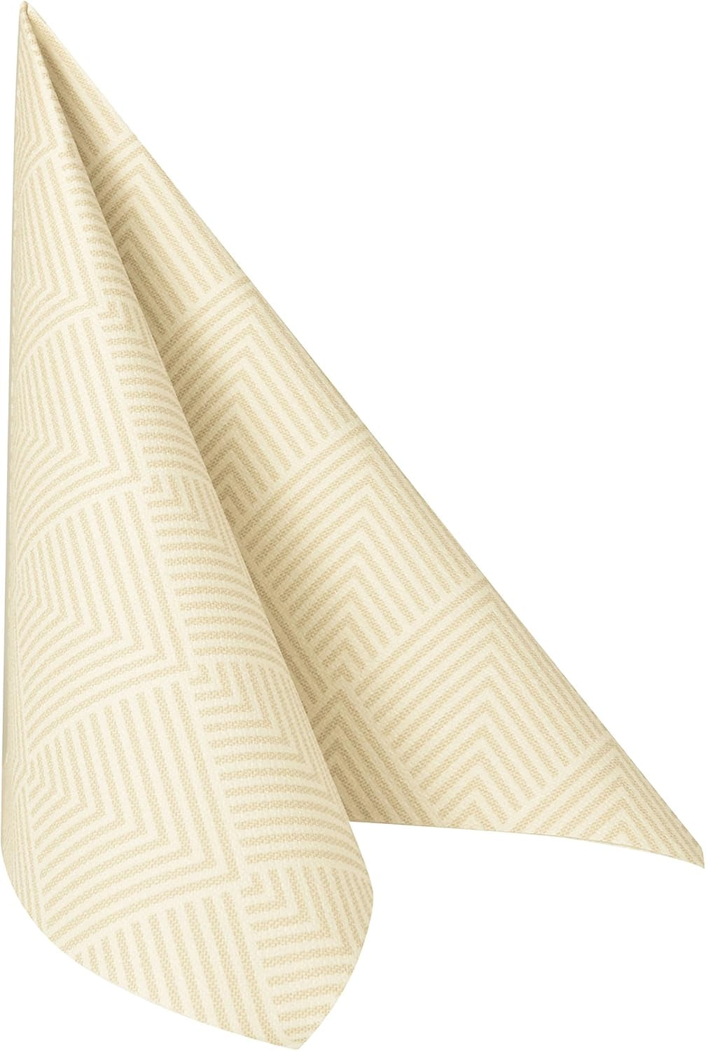Papstar, 50 Servietten „ROYAL Collection“ 1/4 Falz 40 cm x 40 cm Champagner „Elegance“, #86497