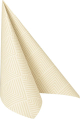 Papstar, 50 Servietten „ROYAL Collection“ 1/4 Falz 40 cm x 40 cm Champagner „Elegance“, #86497