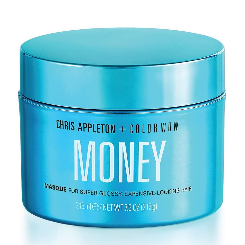 COLOR WOW Moisturizing Hair Mask Money 215 ml – Maske für trockenes und strapaziertes Haar, Haarfeuchtigkeit – Haarpflege und Wärmeschutz, blau Naty Shop Hair Mask 215 ml (1 Packung) Fresh