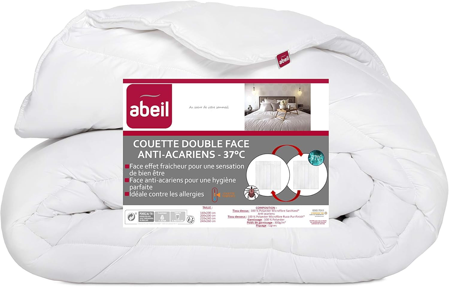Bettdecke mit Schutz vor Milben und Frische, 140 x 200 cm Bettdecken und Steppdecken Naty Shop Standardtitel